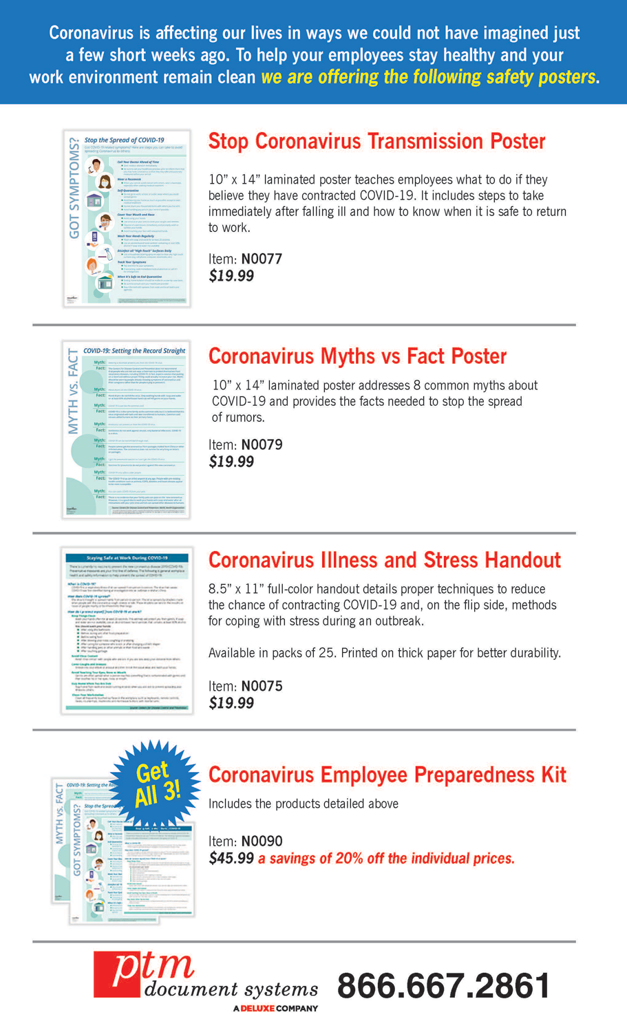 Coronavirus Safety Posters